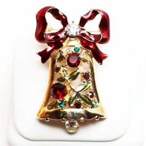 Holiday Bell Brooch